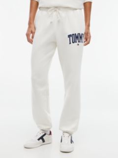 Varsity Tommy Logo Sweatpant — Ivory 1
