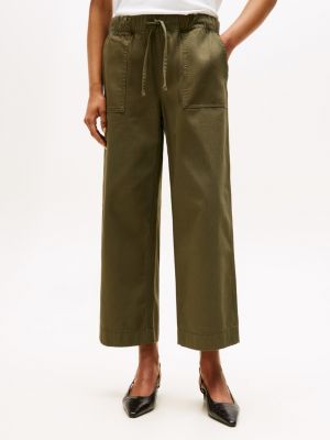 Herringbone Twill Wide-Leg Pant | Tommy Hilfiger