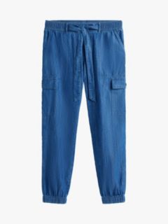 Belted Cargo Jogger — Dark Chambray 5
