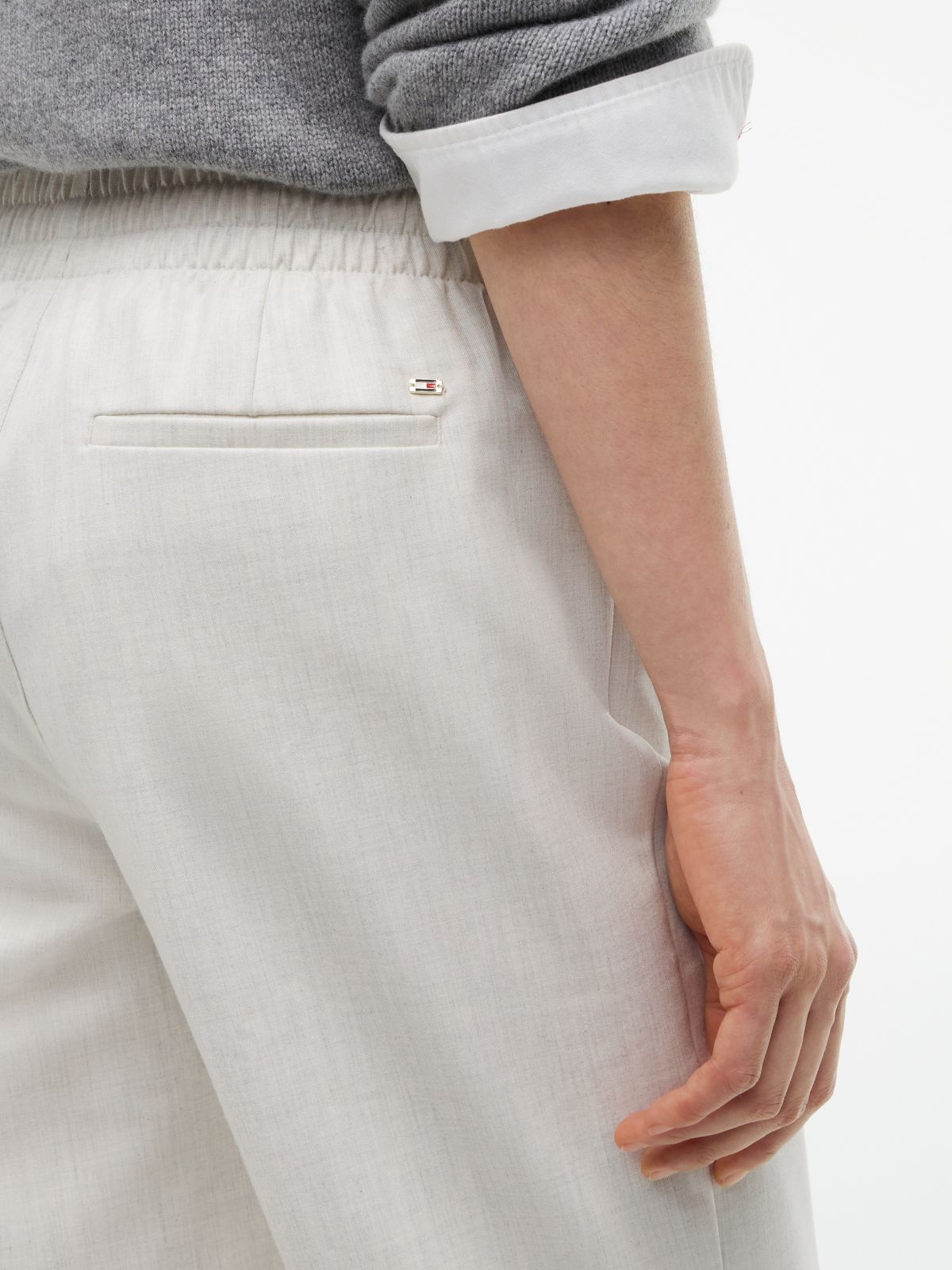 Tapered Drawstring Jogger Pant — Newsprint