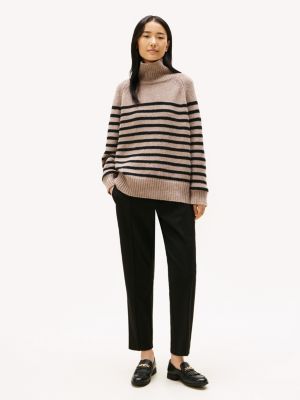 Tapered Drawstring Pant, Black
