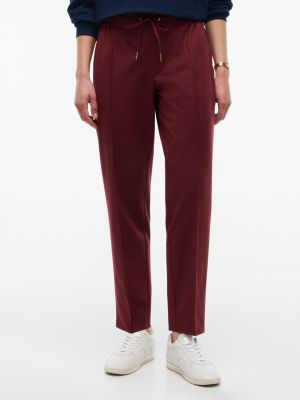 Tapered Drawstring Jogger Pant, Dark Red Header