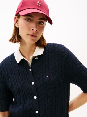 Short-Sleeve Cable Knit Cardigan | Tommy Hilfiger