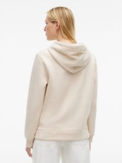 Tommy Logo Fleece Hoodie — Light Beige Heather 4