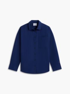 Relaxed Fit Cotton Shirt — Preppy Navy 5