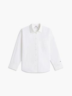 Relaxed Fit Cotton Shirt — Optic White 5
