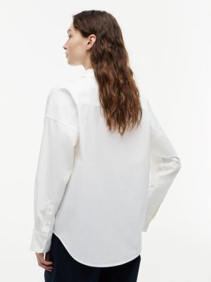 Женские рубашки Tommy Hilfiger Relaxed Fit Cotton Shirt — фото 4