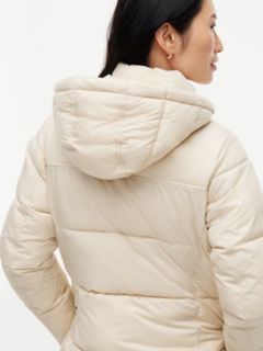 Hooded Puffer Coat — Classic Beige 5