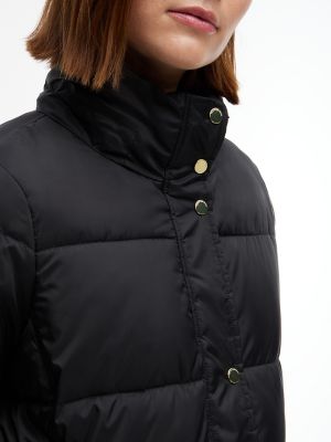 Женская куртка Tommy Hilfiger Hooded Puffer, цвет: Чёрный — фото 5