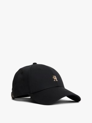 Monogram Logo Baseball Cap, Black