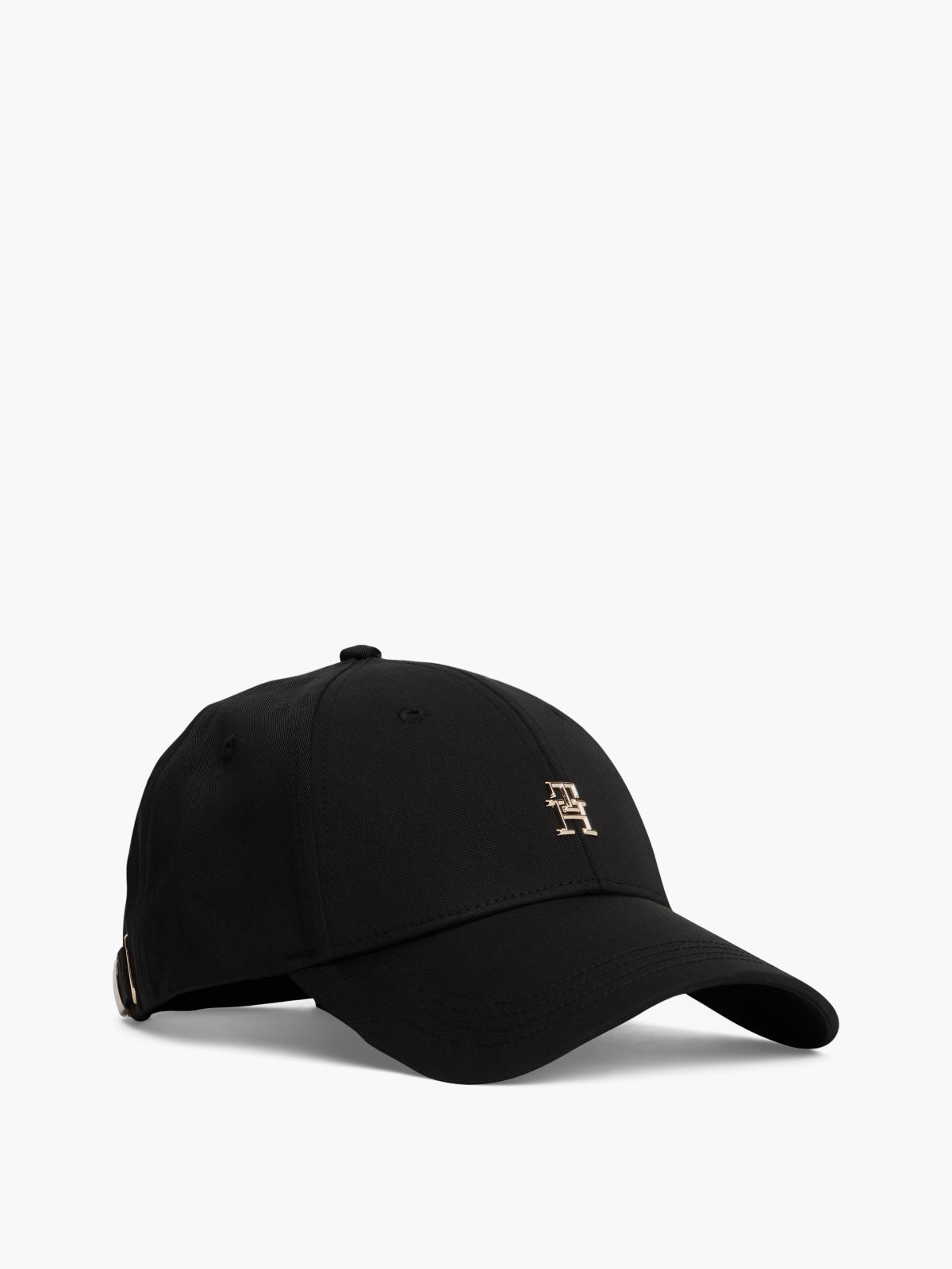 Monogram Logo Baseball Cap — Black
