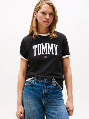 Tommy Logo T-Shirt, Black