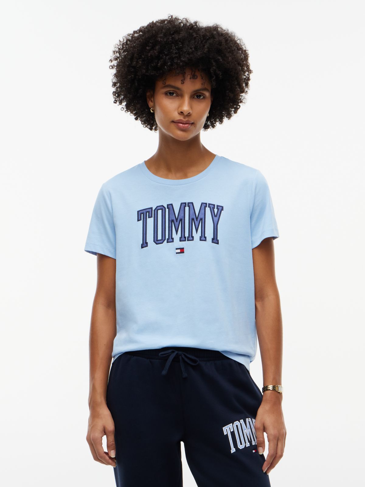 Varsity Tommy Logo T-Shirt — Blue