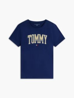 Varsity Tommy Logo T-Shirt — Preppy Navy 5
