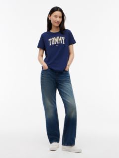 Varsity Tommy Logo T-Shirt — Preppy Navy 2