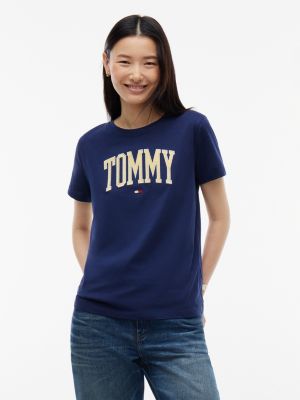 Varsity Tommy Logo T-Shirt, Preppy Navy