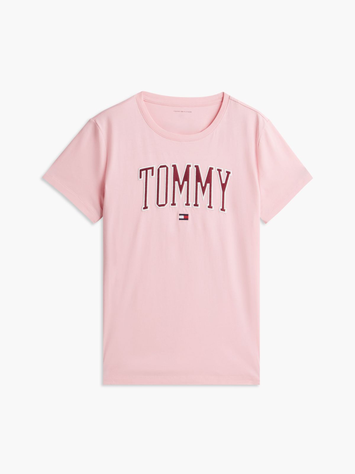 Varsity Tommy Logo T-Shirt — Pink
