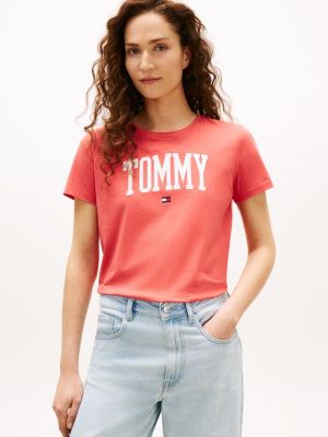 Varsity Tommy Logo T-Shirt, Vintage Red