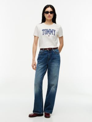 Женские футболки Tommy Hilfiger Varsity Tommy Logo T-Shirt — фото 2