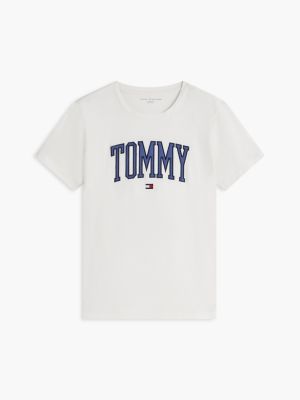 Женские футболки Tommy Hilfiger Varsity Tommy Logo T-Shirt — фото 5