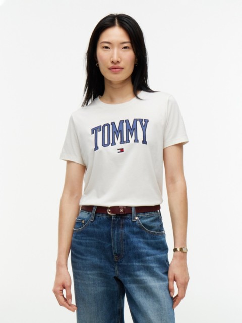Женские футболки Tommy Hilfiger Varsity Tommy Logo T-Shirt