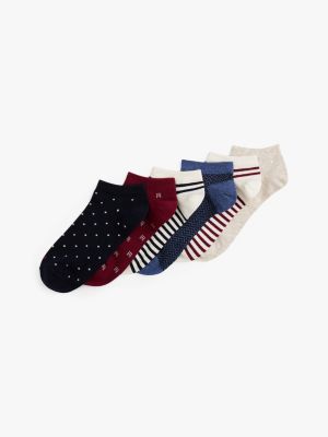 Multiprint Ankle Sock 6-Pack, Navy / Multi