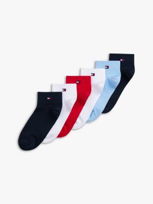 Sport Quarter-Top Sock 6-Pack, Navy / Multi