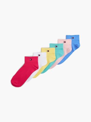 Sport Quarter-Top Sock 6-Pack, Citronella/Multi