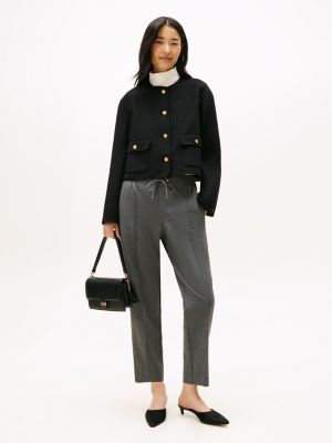 Tapered Drawstring Pant, Light Grey Heather
