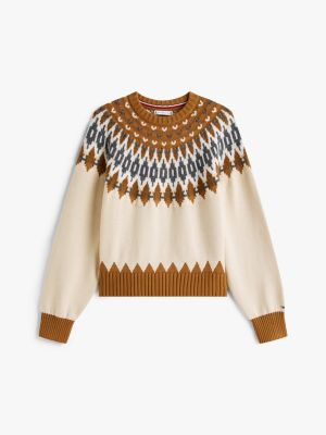お買得！FAIRISLE MOTIF PULLOVER KNIT Fair Isle Sweater | Tommy Hilfiger USA