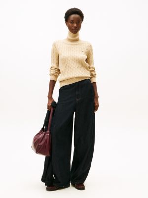 Cable Knit Turtleneck Sweater | Tommy Hilfiger