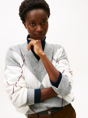 Argyle V-Neck Sweater | Tommy Hilfiger