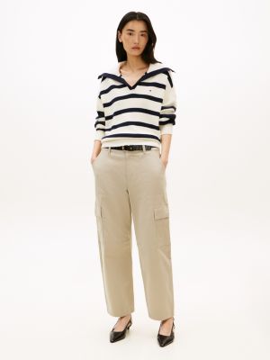 Lightweight Barrel Leg Utility Pant, Stone