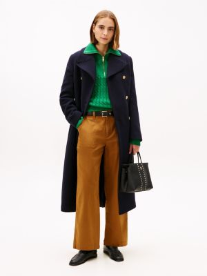 Stretch Twill Wide Leg Utility Pant, Country Brown