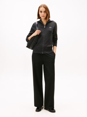 Stretch Wide Leg Pant, Black