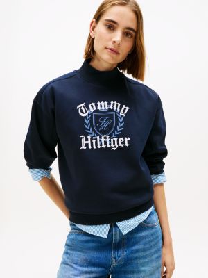Varsity Crest Sweatshirt, Navy