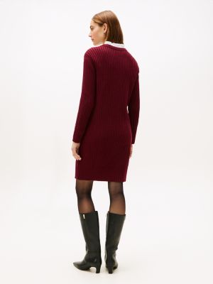 princess polly baby blue dress Mock Neck Cable Knit Sweater Dress – Suzy Shier main image 0