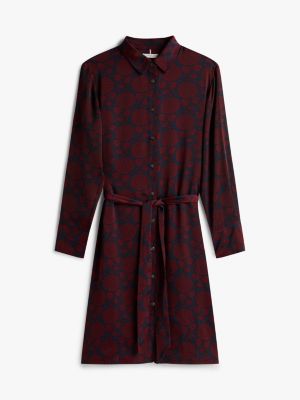 Floral Print Belted Shirtdress | Tommy Hilfiger USA