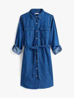 Belted Utility Denim Shirtdress | Tommy Hilfiger