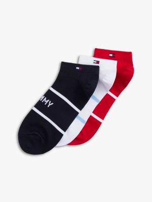 Sport Ankle Sock 3-Pack, Primary Red / Multi