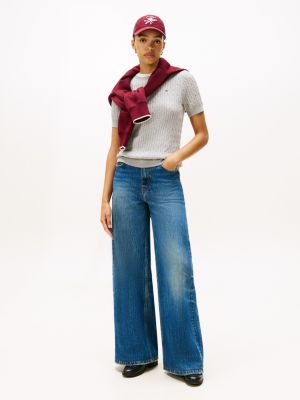 トミーページ Short-Sleeve Cable Knit Sweater | Tommy Hilfiger