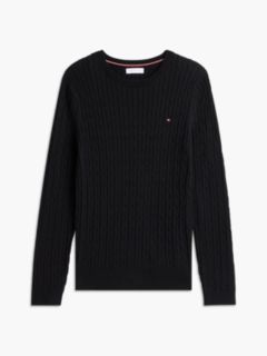 Cable Knit Sweater — Black 5