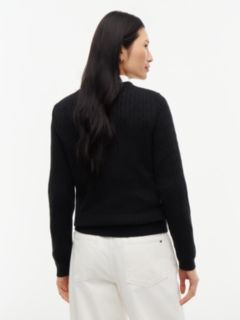 Cable Knit Sweater — Black 4