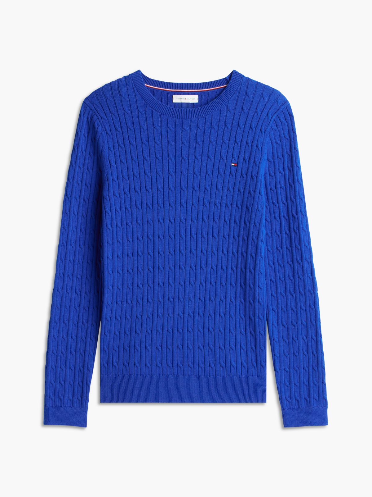 Cable Knit Sweater — Cobalt