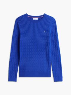 Cable Knit Sweater — Cobalt 5
