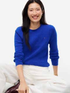 Cable Knit Sweater — Cobalt 3