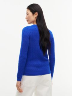 Cable Knit Sweater — Cobalt 4