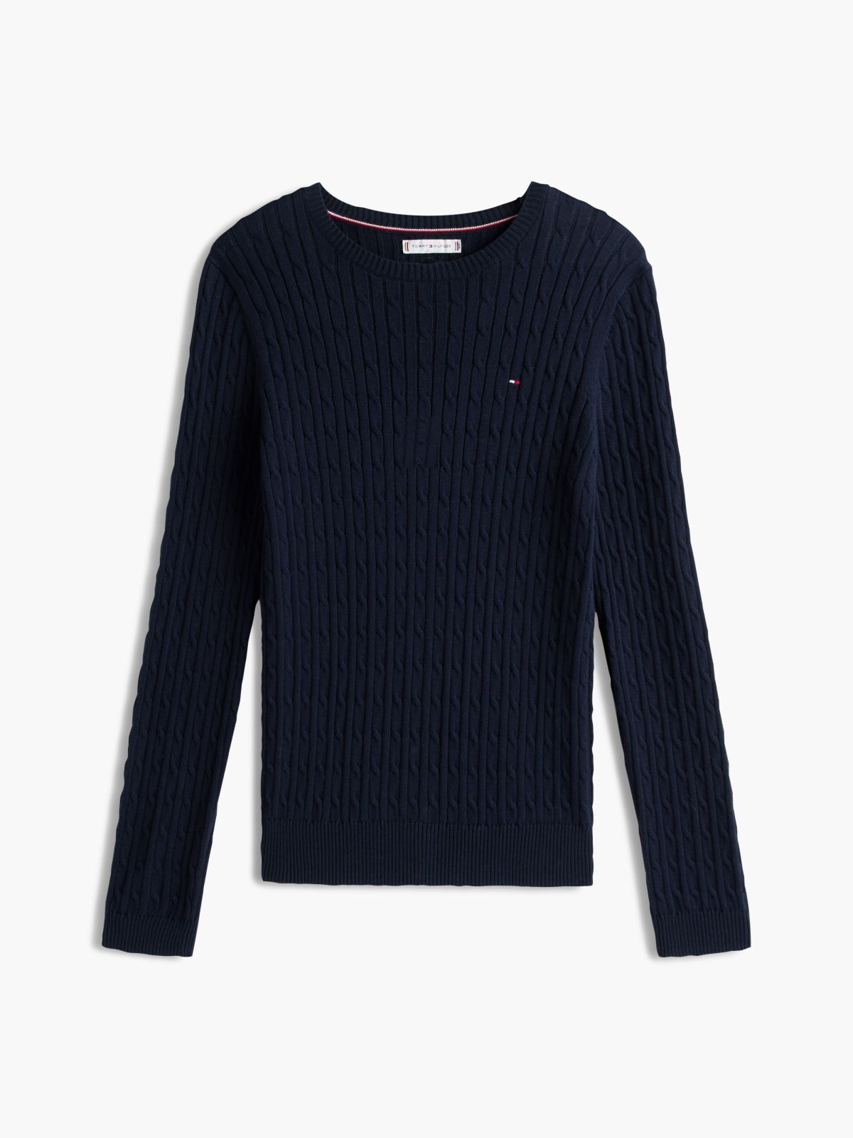 Cable Knit Sweater — Navy