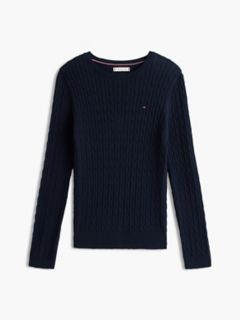 Cable Knit Sweater — Navy 5