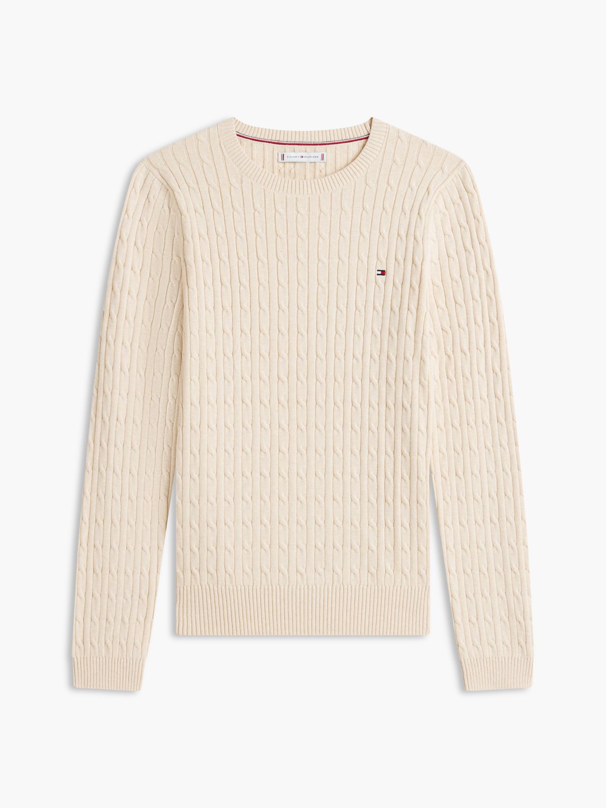 Cable Knit Sweater — Beige